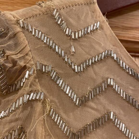 Alice+Olivia Midi Dress Nude/Silver/Gold - Picture 4 of 12